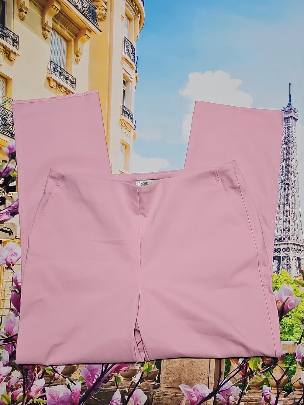Rachel Zoe High Waist Pink Trousers Pants Size 10